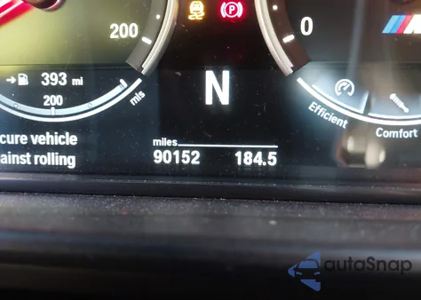 2014 BMW M5 из США, поврежденный, VIN WBSFV9C54ED097333